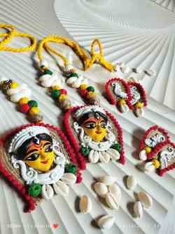 Clay jewellery, Devi Durga face